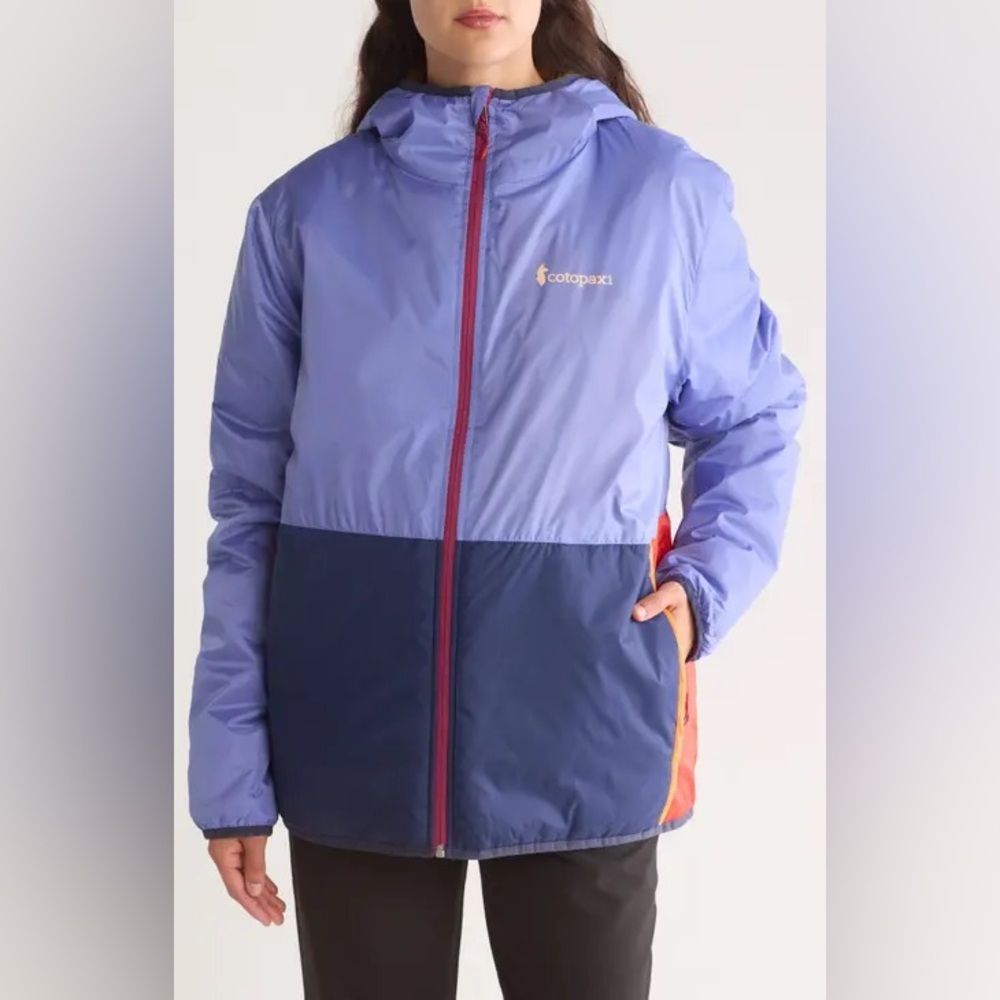 Cotopaxi Teca Caldido Hooded Jacket Purple Full Zip Outdoor Women’s Size Large - Picture 2 of 11